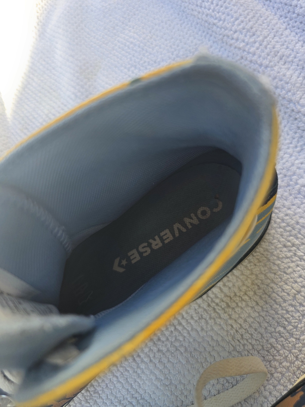Converse High Top Sneakers with The Great Outdoors Seasalt Blue. - Picture 9 of 9